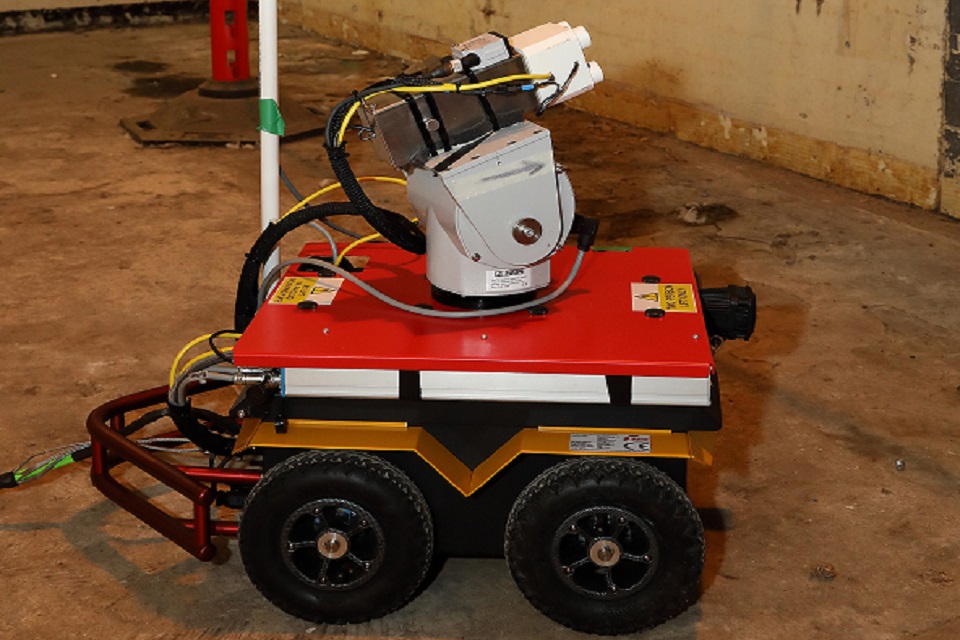 Curieosity ground based robot deployed in active environment