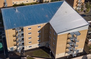 The new accommodation block at CTCRM Lympstone [Crown Copyright / MOD 2021]