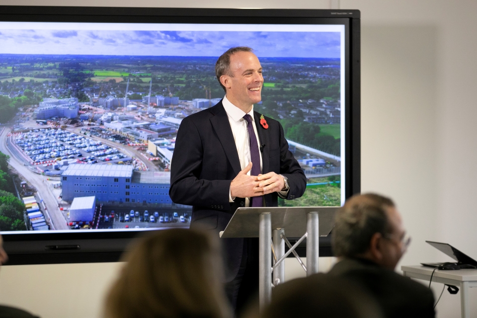 The Rt Hon Dominic Raab MP, Deputy Prime Minister and Justice Secretary, speaking at Glen Parva