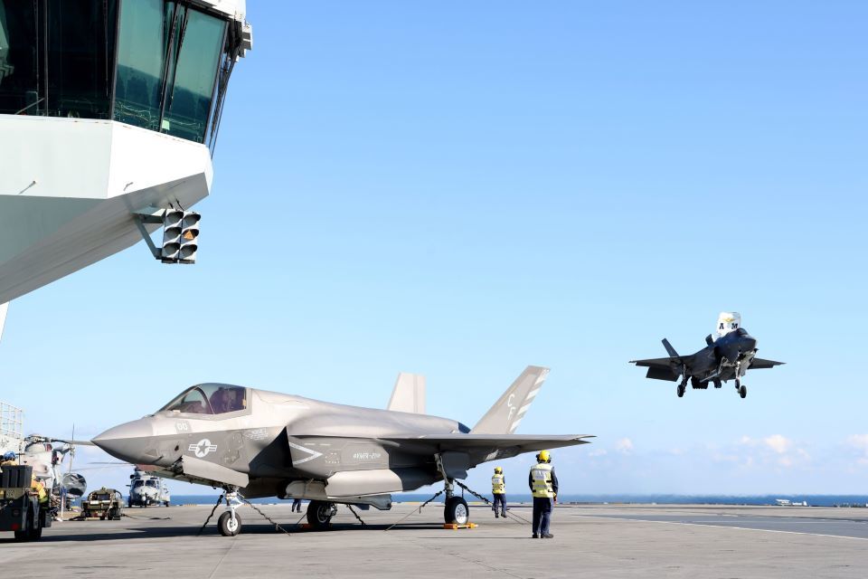 UK Carrier Strike Group's HMS Queen Elizabeth Hosts Senior Visitors from NATO
