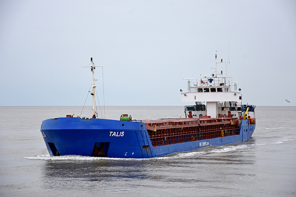 The general cargo ship Talis at sea