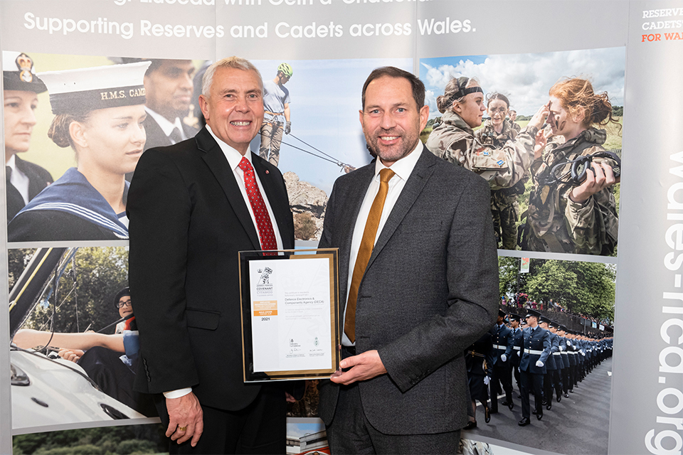 Support to Armed Forces community recognised with Gold Award