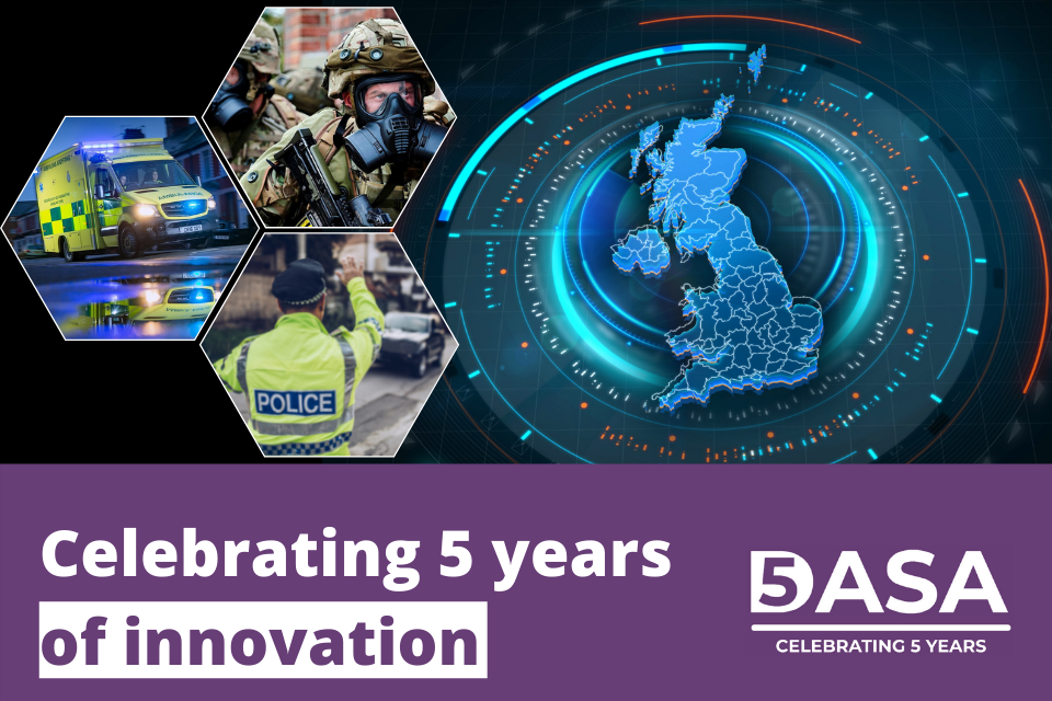 DASA’s 5th Birthday: 5 years of innovating for a safer future