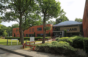 Front of the AAIB building