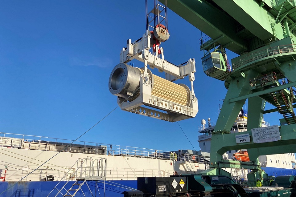 Transport flask leaves Barrow in Furness for Australia