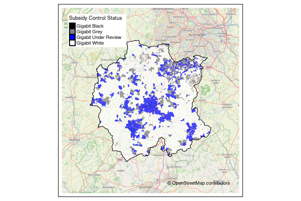 Worcestershire Public Review outcome map 