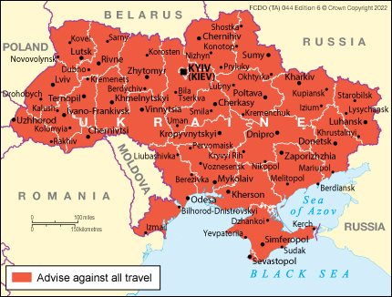 Ukraine travel advice 