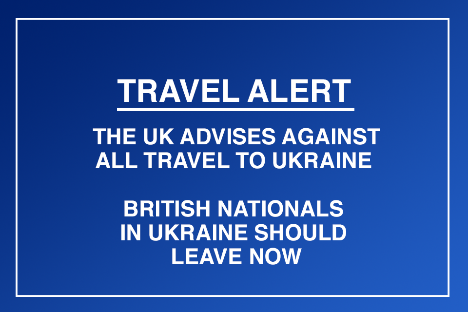 British nationals advised to leave Ukraine immediately