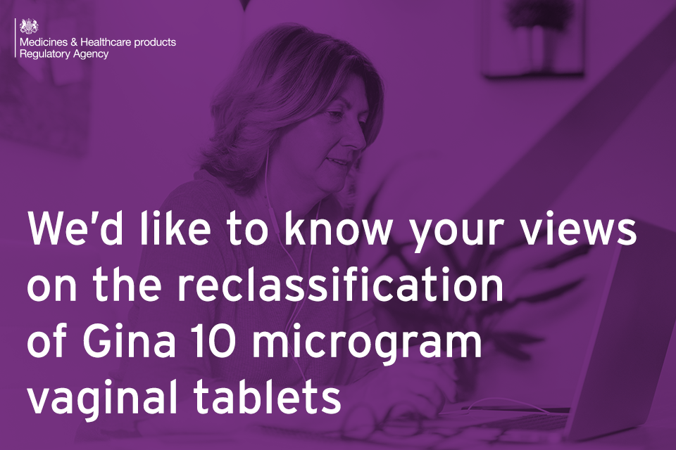 Views sought on making first local vaginal HRT product available without need for prescription