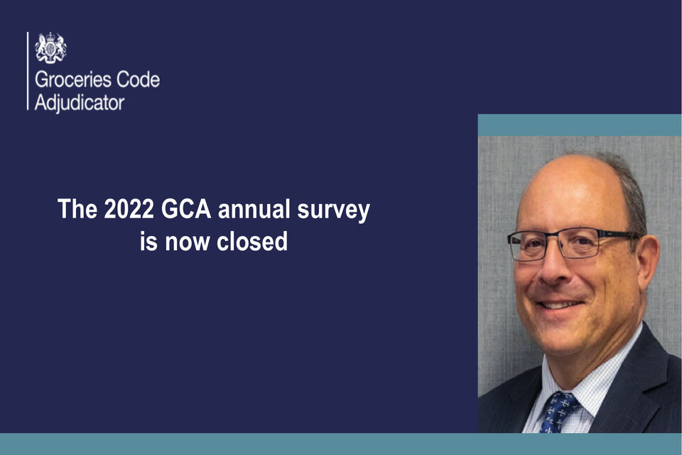 GCA 2022 annual survey now closed