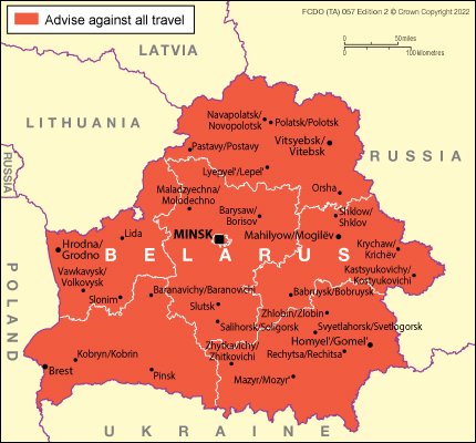 travel advisory for belarus