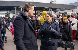 Home Secretary Priti Patel with Poland's Deputy Interior Minister Bartosz Grodecki