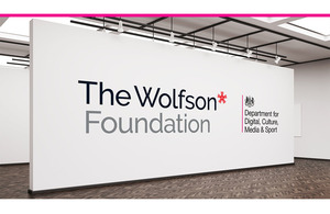 An image showing the DCMS and Wolfson Foundation logos