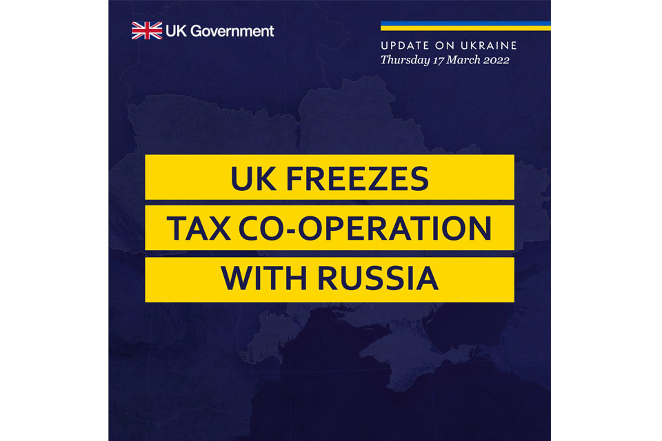 UK suspends tax co operation with Russia