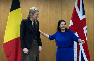 Priti Patel meets the Belgium Interior Minister.