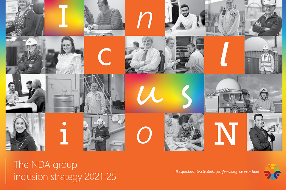 Front cover of the NDA group Inclusion strategy 2021 