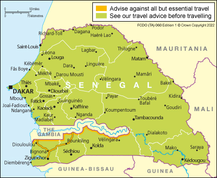 senegal travel advisories