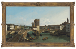 An image of Bellotto's painting View of Verona