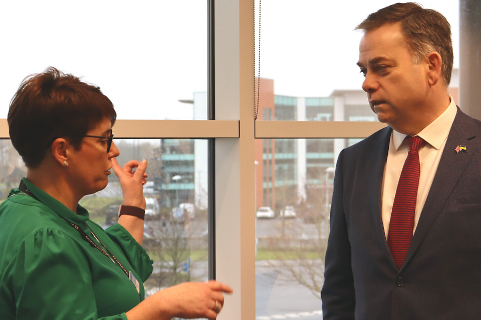 Cabinet Office Minister visits Greggs HQ in Newcastle