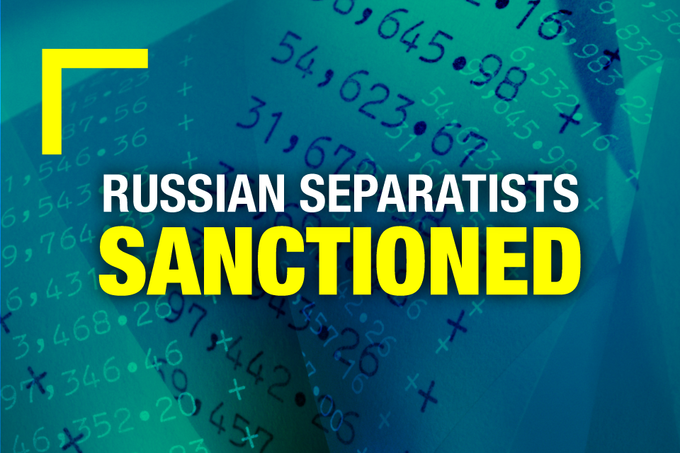 UK sanctions 178 Russian separatists in breakaway regions