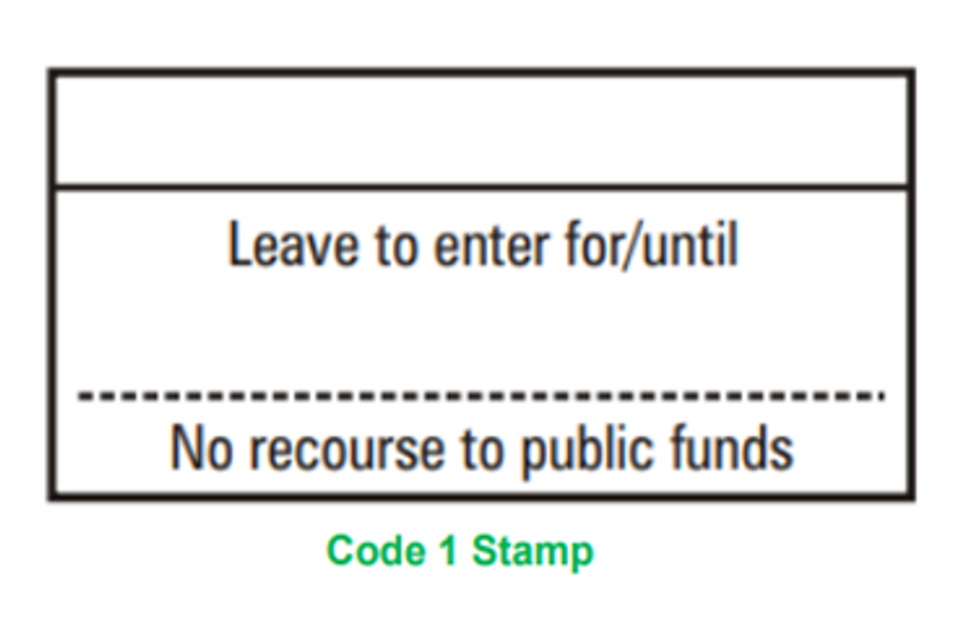 Example Code 1 stamp