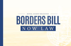 The Borders Bill is now law graphic
