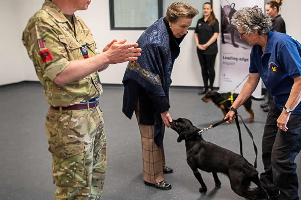Royal opening for carbon neutral military dog training facility