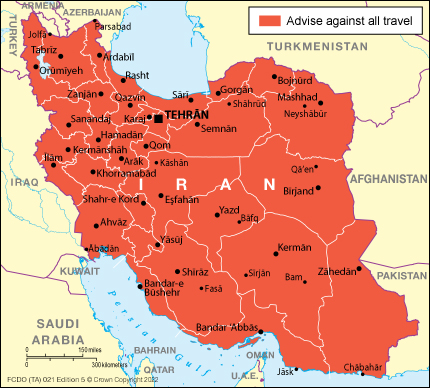 cost of travel to iran