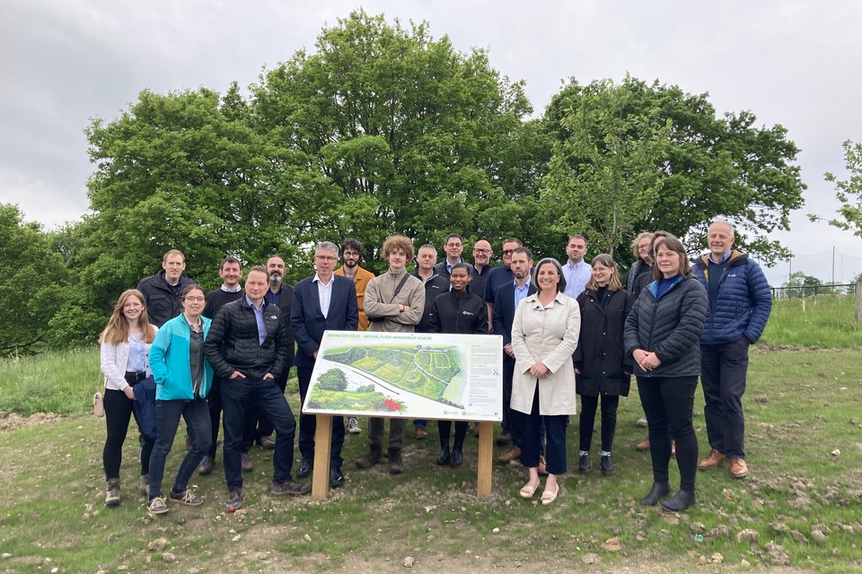 Ground breaking natural flood risk management scheme in Leeds now complete