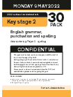 Key Stage 2 Tests: 2022 English Grammar, Punctuation And Spelling Test ...