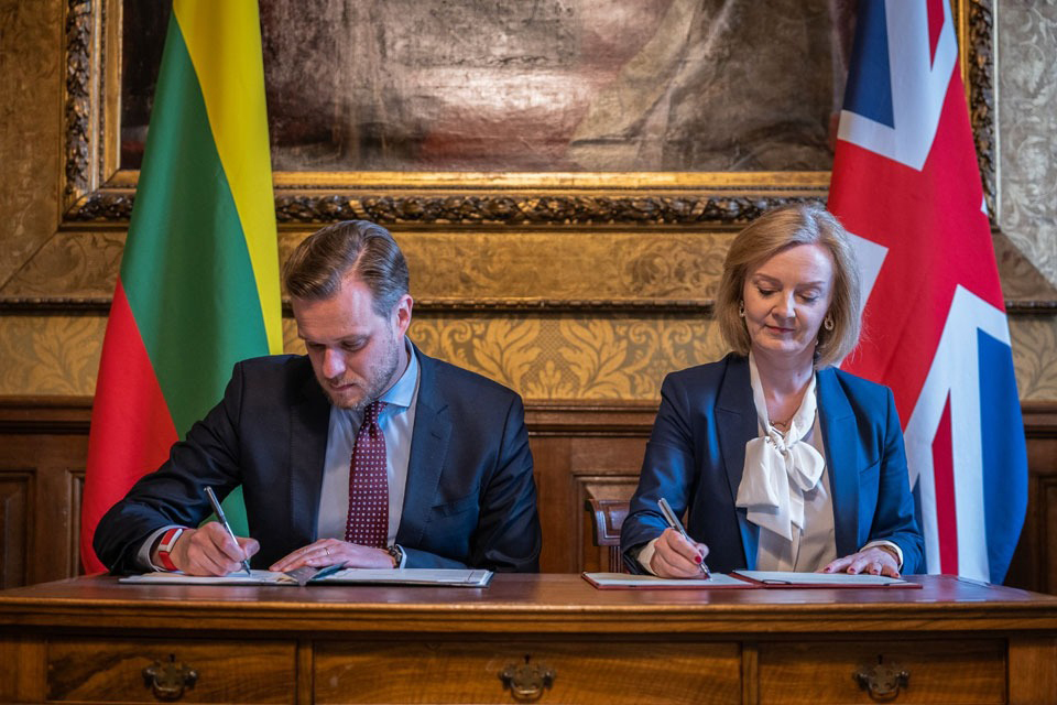 UK and Lithuania commit to closer collaboration to tackle malign regimes