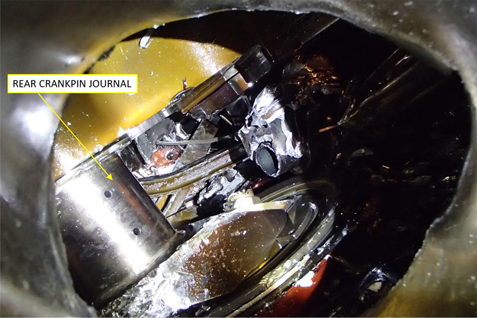 AAIB Report: Hawker Sea Fury T Mk 20 (G RNHF), Forced landing due to loss of engine power, near RNAS Yeovilton, Somerset