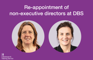 Photograph of Mary Cunneen and Samantha Durrant, non-executive directors of the DBS board.