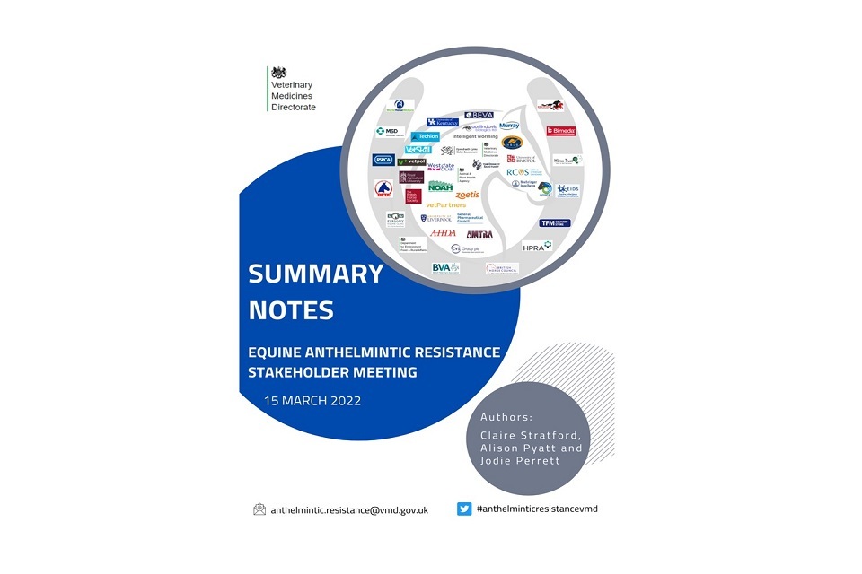 VMD hosts second equine anthelmintic resistance stakeholder meeting