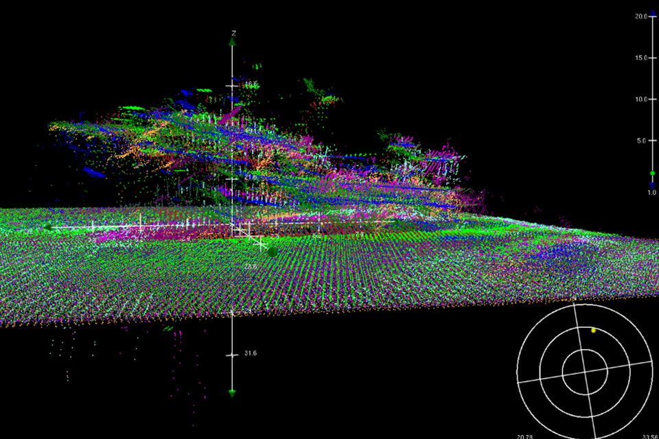Survey image showing the wreck of Joanna C resting upright on the seabed