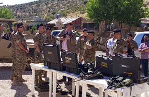 Minister Heappey at the third Land border Regiment in the Bekaa