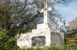 An image of the Ukrainian Cross in Cornwall