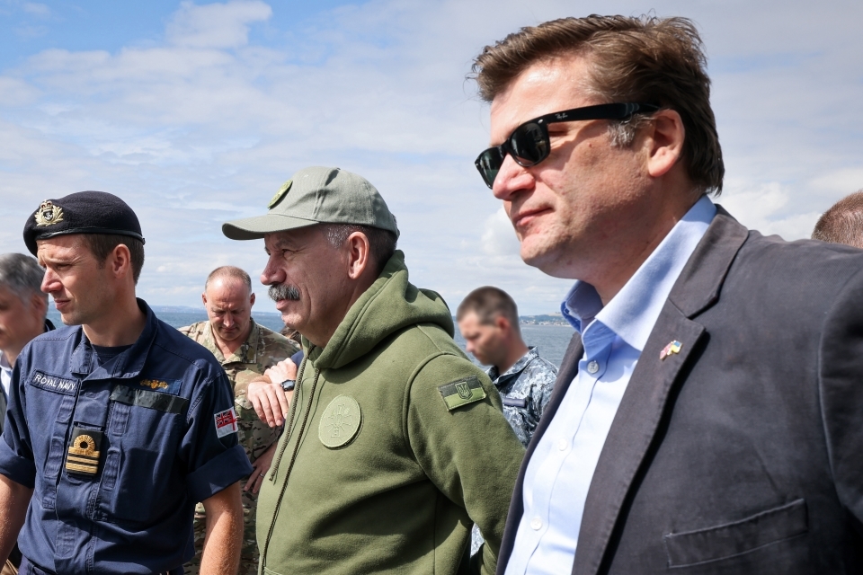 Ukrainian Deputy Defence Minister visits Royal Navy mine hunting training as part of UK visit