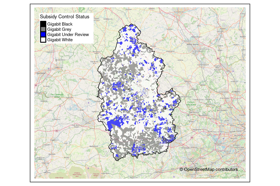 Oxfordshire and West Berkshire Public Review outcome postcode map 