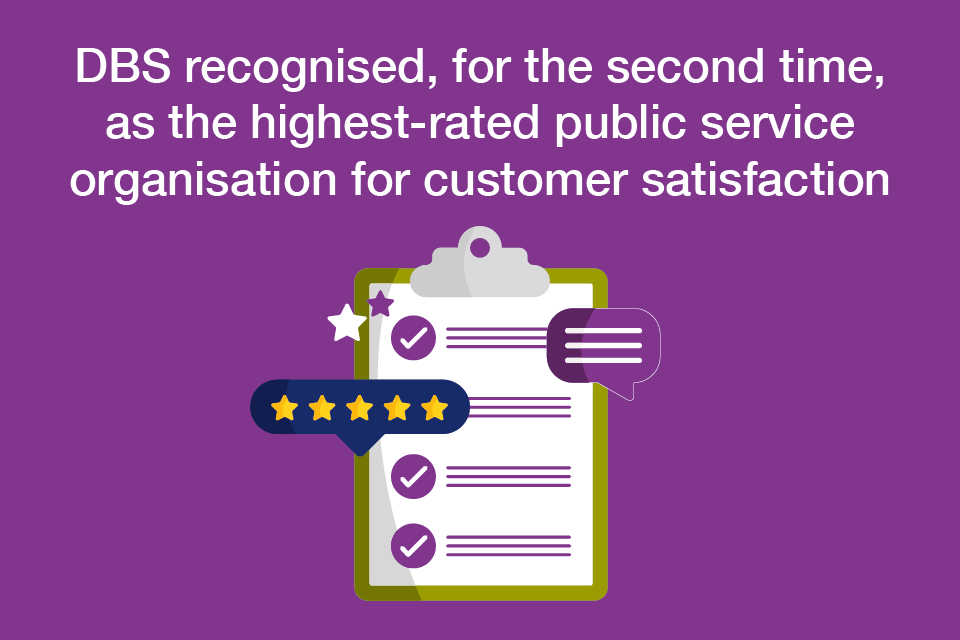 DBS recognised as the highest-rated public service organisation for customer satisfaction