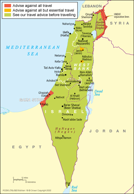 israel travel advice 2023