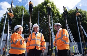 Secretary of State for Wales, Sir Robert Buckland, at Openreach's National Training Centre in Newport