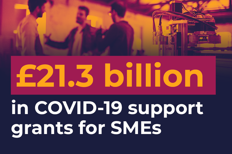 New data shows small businesses received £21.3 billion in COVID 19 local authority business support grants