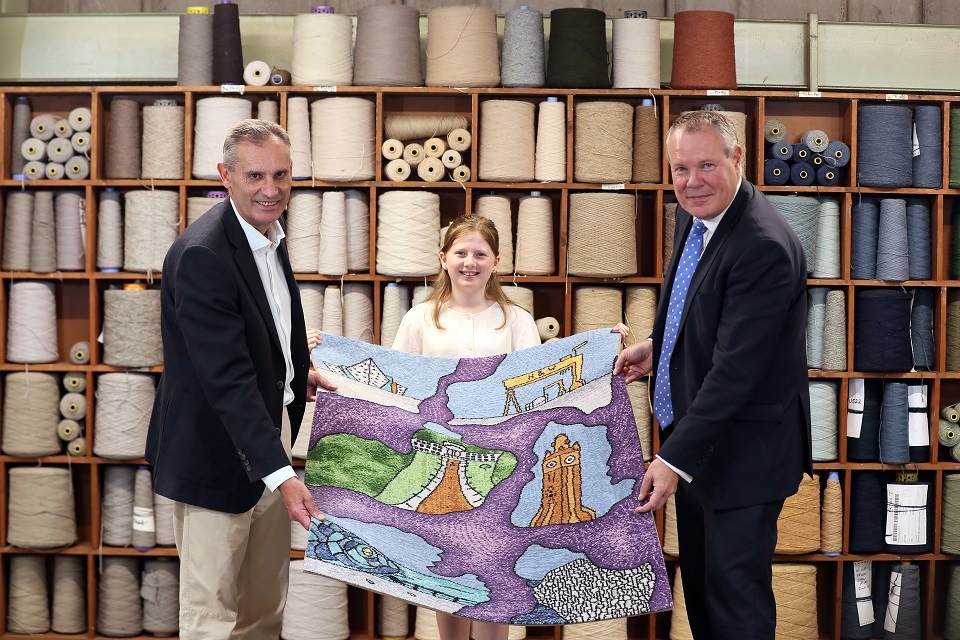 Platinum Jubilee Rug unveiled at Ulster Carpets