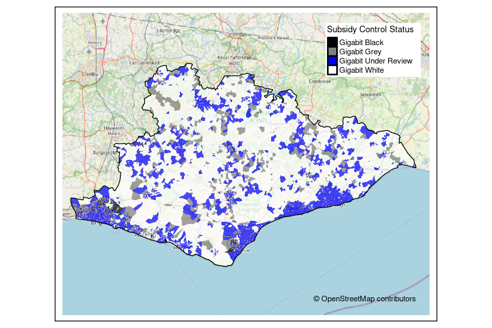 East Sussex public review outcome map 