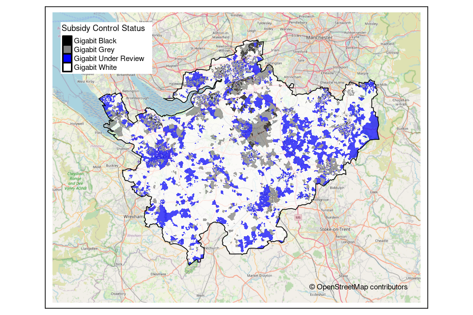 Cheshire OMR outcome postcode map 