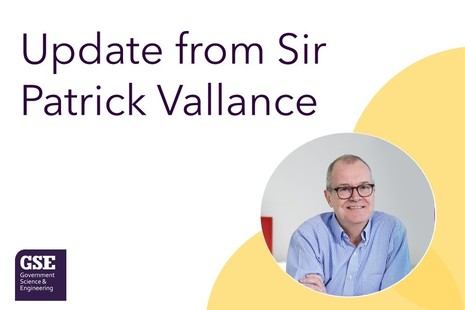 Update from Sir Patrick Vallance