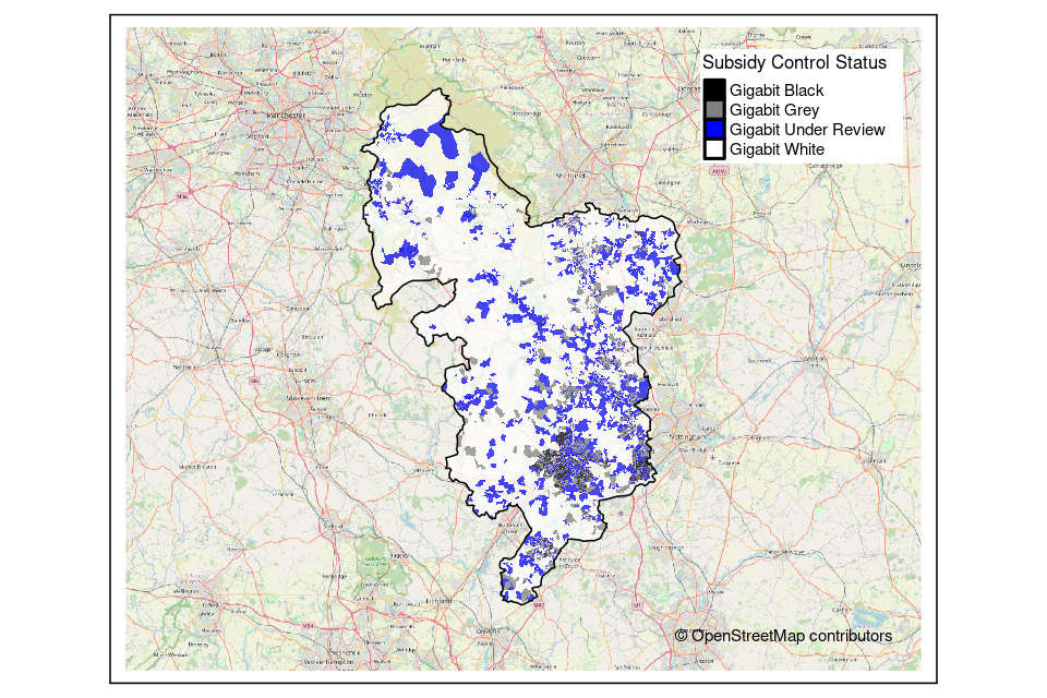 Derbyshire Public Review outcome postcode map. 
