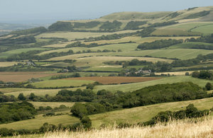 Hilly countryside