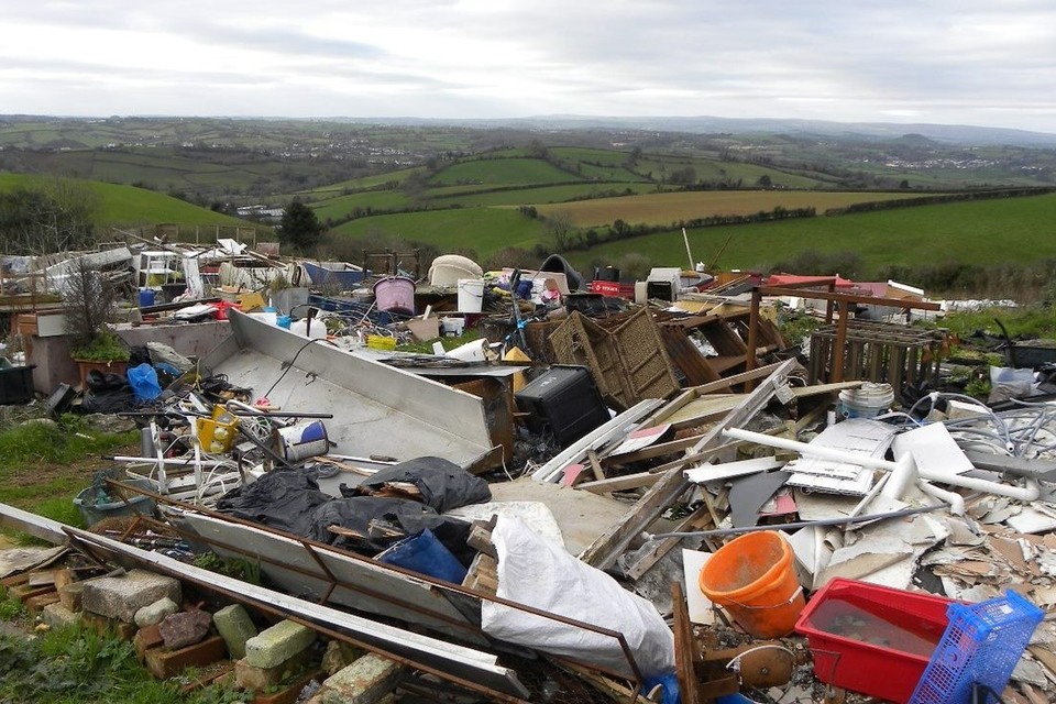 Devon fly tipper who failed to clear waste in court for contempt